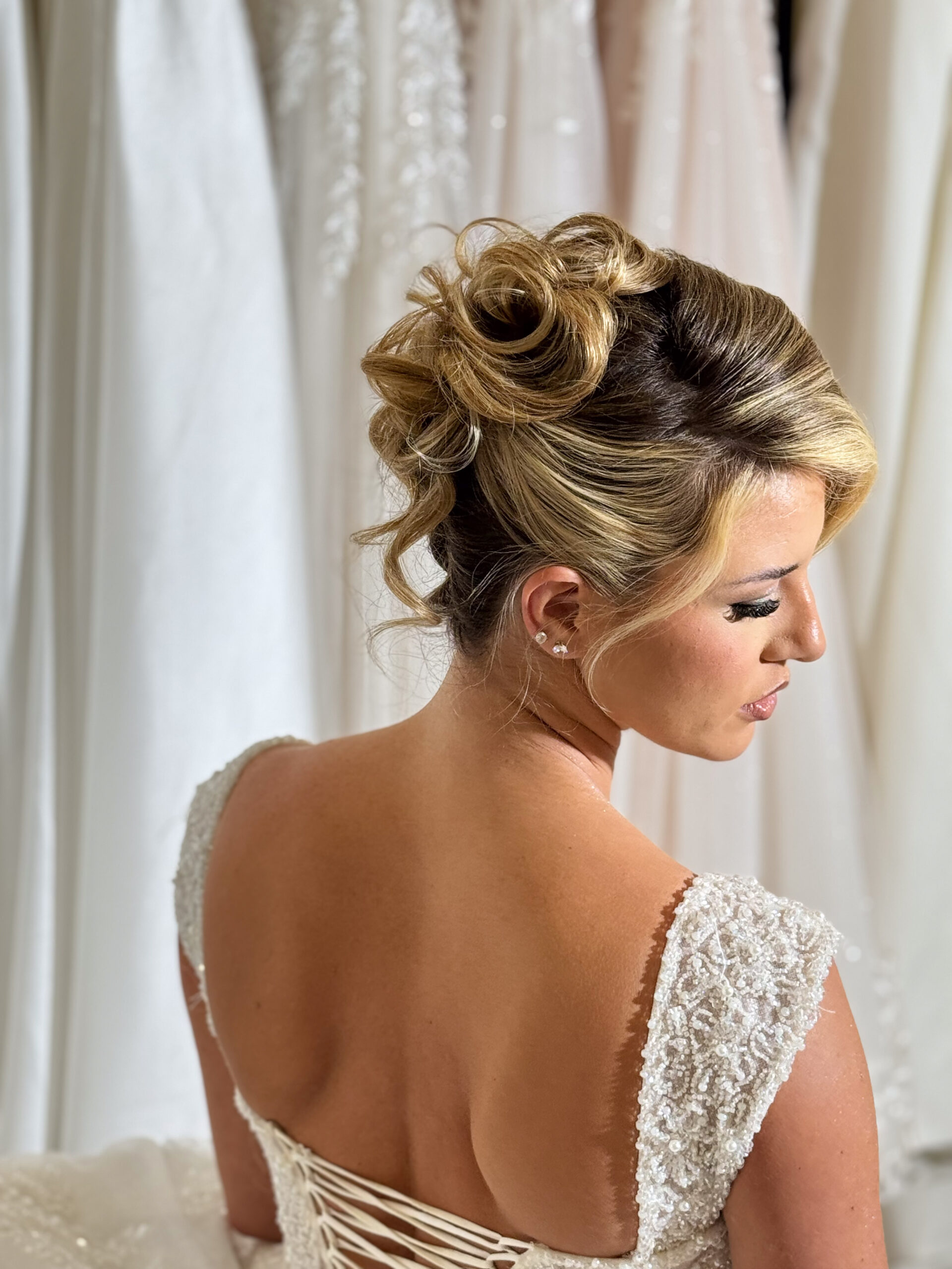 Bridal hair styling