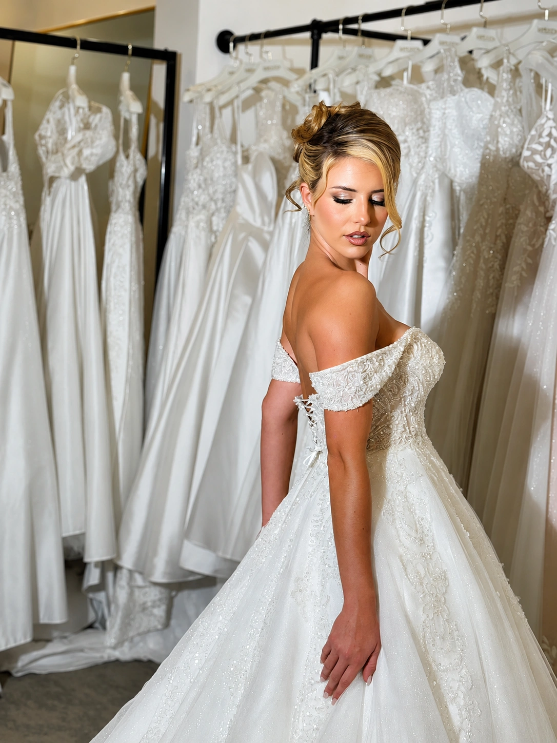 Bridal hair styling